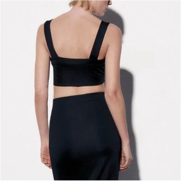 NWT - Michael Kors - 2 Piece Black Knit Set - Top and Skirt - Picture 2 of 9